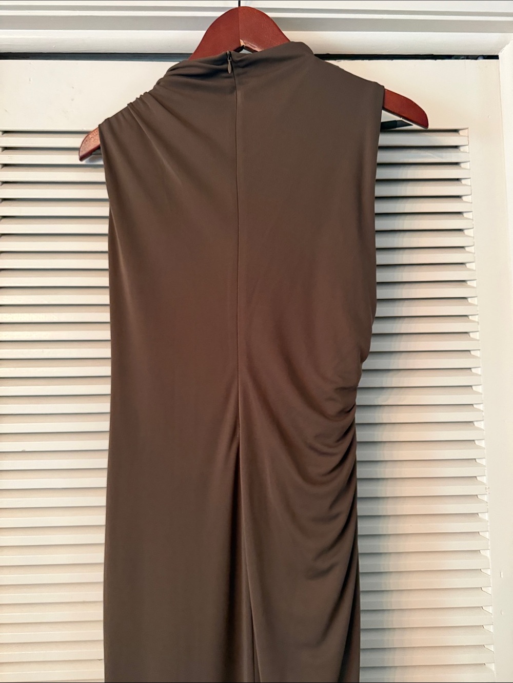 Zara Brown Ruched Maxi Skirt - Picture 5 of 6